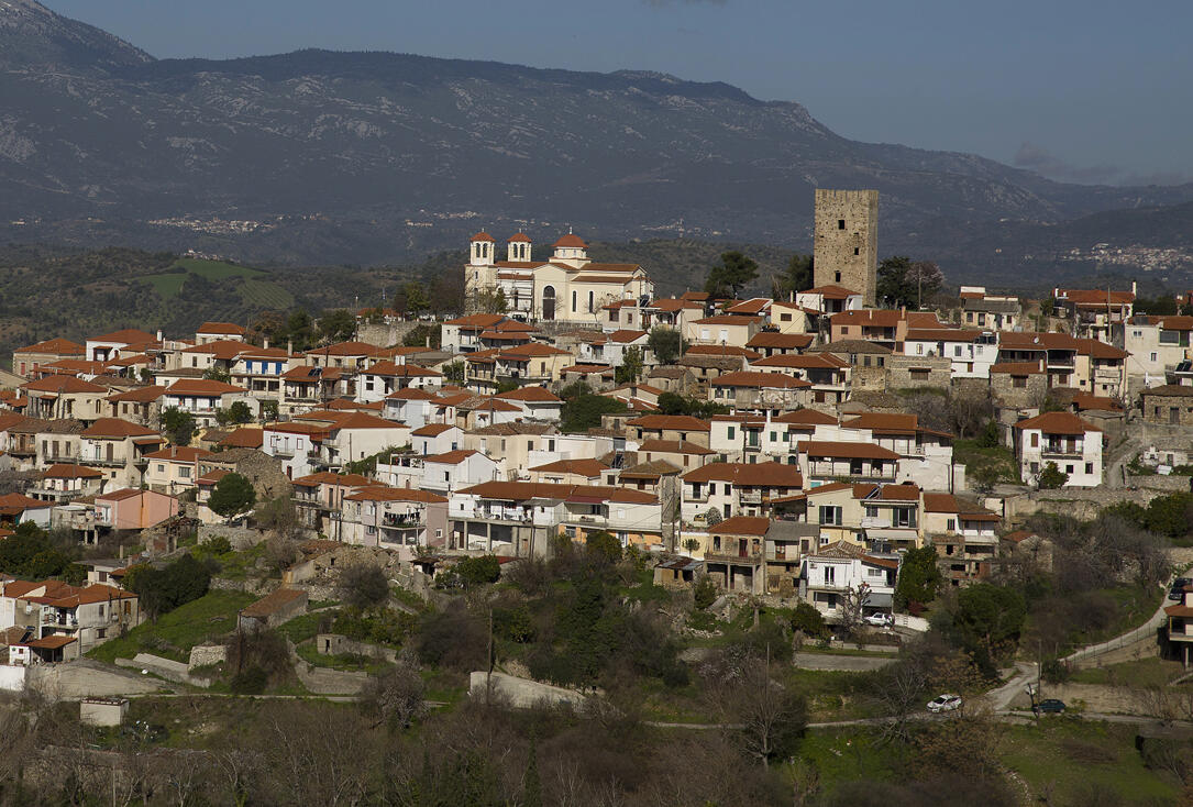 Χωριό Αυλωνάρι. Φωτογραφία: ©Βασίλης Συκάς, για τον Δήμο Κύμης-Αλιβερίου